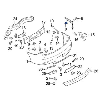 Infiniti OE - Rocker Panel Molding Grommet