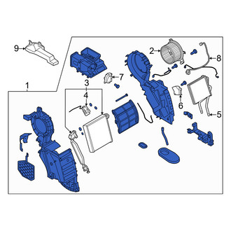 Infiniti OE - Rear HVAC Unit Case Assembly