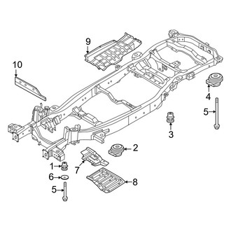 Infiniti OE - Frame & Components (Body Mounts & Splash Shields)