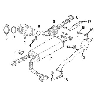 Infiniti OE - Exhaust System - Exhaust Components