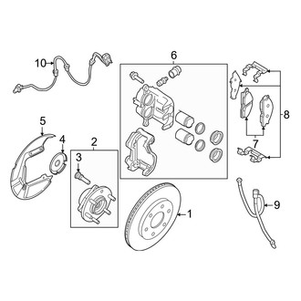 Infiniti OE - Front Suspension - Brake Components (RWD)