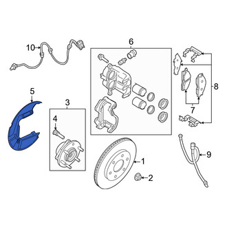 Infiniti OE - Front Right Brake Dust Shield