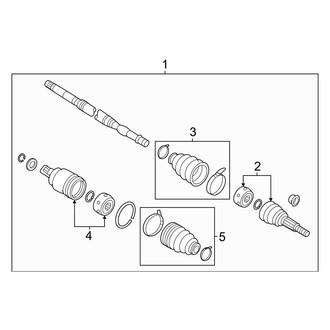 Infiniti OE - Front Suspension - Drive Axles (Autograph / Luxe / Pure / Sport AWD)