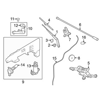 Infiniti OE - Windshield - Wiper & Washer Components