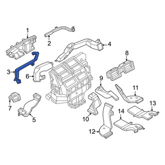 Infiniti OE - Front Left Upper Instrument Panel Air Duct