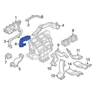 Infiniti OE - Front Left Inner Instrument Panel Air Duct