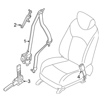 Infiniti OE - Restraint Systems - Front Seat Belts
