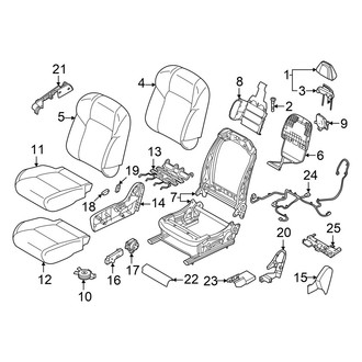 Infiniti OE - Seats & Tracks - Passenger Seat Components