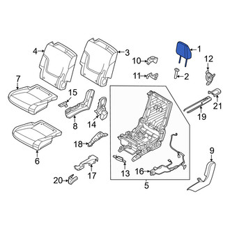 Infiniti OE - Center Right Headrest