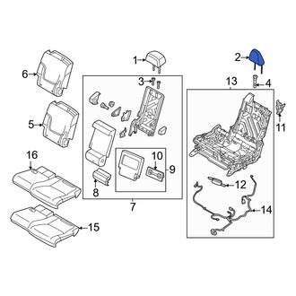 Infiniti OE - Center Right Headrest