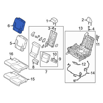 Infiniti OE - Center Left Seat Back Cushion Cover