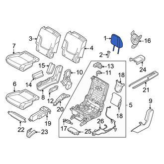Infiniti OE - Center Headrest
