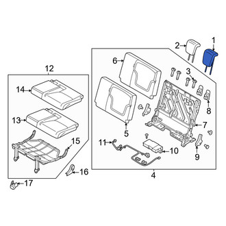 Infiniti OE - Rear Right Headrest