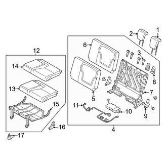 Infiniti OE - Seats & Tracks - Third Row Seats (60% Side)