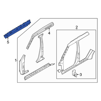 Infiniti OE - Left Roof Side Rail