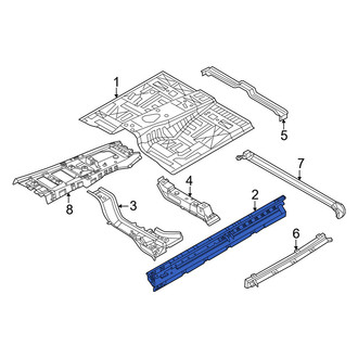 Infiniti OE - Left Floor Side Rail