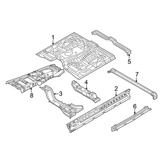 Infiniti OE - Pillars, Rocker & Floor - Floor & Rails