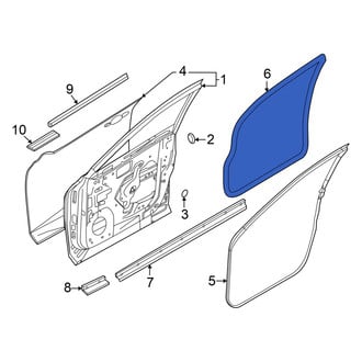 Infiniti OE - Front Left Inner Door Seal