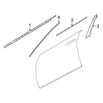 Infiniti OE - Front Door - Exterior Trim