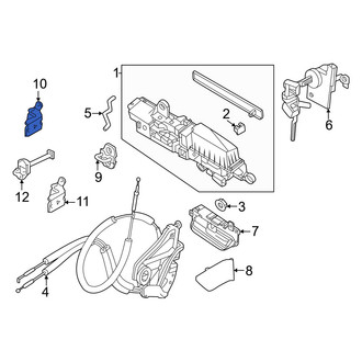 Infiniti OE - Rear Left Upper Door Hinge