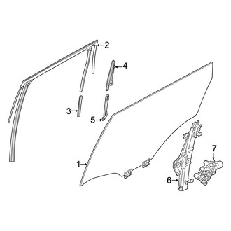 Infiniti OE - Rear Door - Glass & Hardware