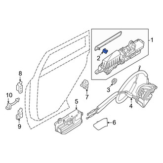 Infiniti OE - Rear Left Outer Exterior Door Handle