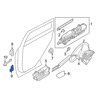 Infiniti OE - Rear Right Upper Door Hinge