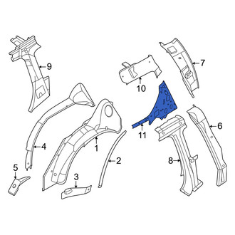 Infiniti OE - Rear Left Inner Quarter Panel