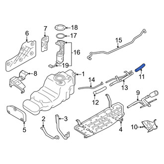 Infiniti OE - Upper Fuel Filler Hose