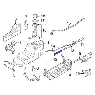 Infiniti OE - Lower Fuel Filler Hose