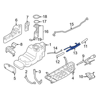 Infiniti OE - Center Fuel Filler Hose