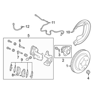 Infiniti OE - Rear Suspension - Brake Components