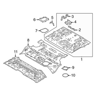 Infiniti OE - Rear Body & Floor - Floor & Rails (Floor Pan & Components)