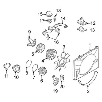 Infiniti OE - Cooling - Water Pump & Fan