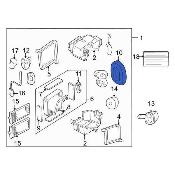 A/C Refrigerant Line Grommet