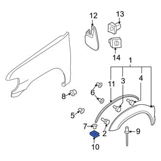 Infiniti OE - Side Body Trim Protector Nut