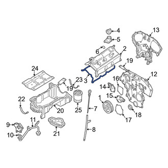 Infiniti OE - Right Engine Valve Cover Gasket