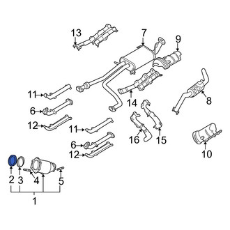 Infiniti OE - Rear Catalytic Converter Gasket