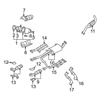 Infiniti OE - Exhaust System - Exhaust Components (California)