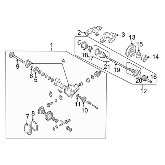 Infiniti OE - Front Suspension - Carrier & Front Axles