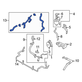 Infiniti OE - Power Steering Return Hose