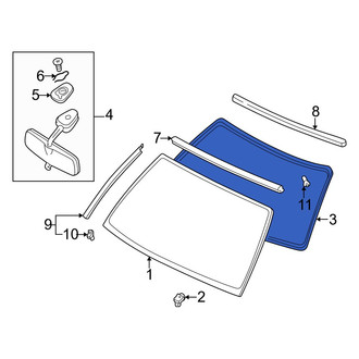 Infiniti OE - Windshield Seal