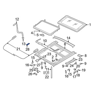 Infiniti OE - Sunroof Glass Seal