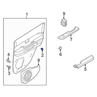 Infiniti OE - Rear Upper Door Interior Trim Panel Retainer