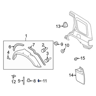 Infiniti OE - Side Body Trim Protector Clip