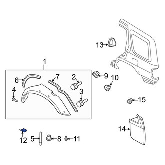 Infiniti OE - Side Body Trim Protector Nut