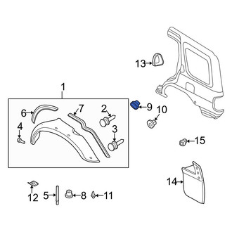 Infiniti OE - Side Body Trim Protector Clip