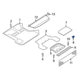 Infiniti OE - Rear Spare Tire Compartment Cover Latch