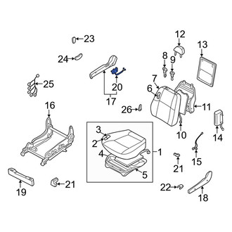 Infiniti OE - Front Right Power Seat Switch