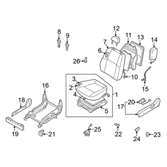 Infiniti OE - Seats & Tracks - Front Seat Components (Power Driver Seat)